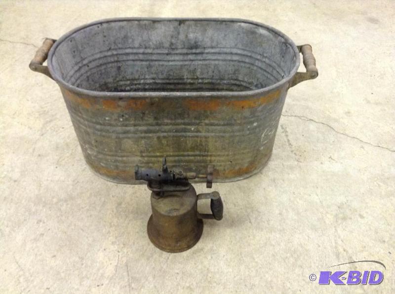 lot 88 image: Vintage Boiler & Brass Torch