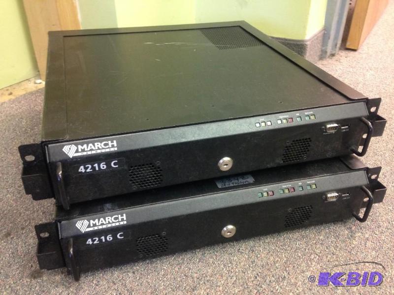 Lot of (2) March Networks 4216 C Digital Vide...