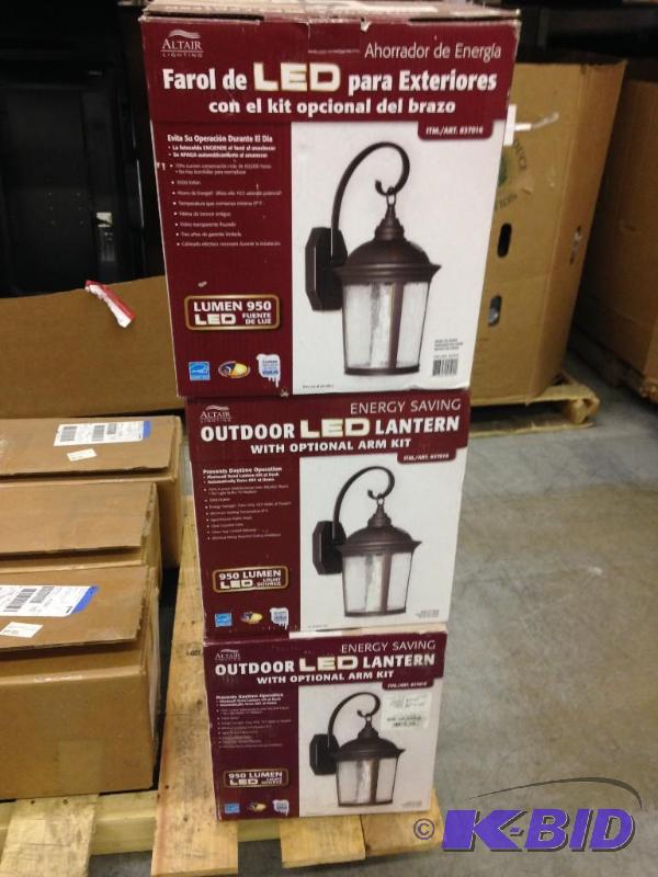 Lot of (3) Matching Altair Outdoor LED Lanter...