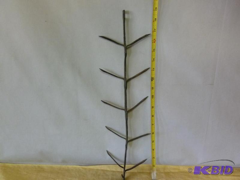 lot 37 image: Large antique iron corn dryer, measures 19&qu...