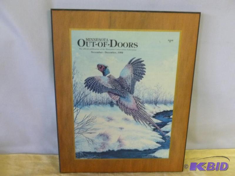 lot 83 image: Collectible wooden wall plaque that measures ...