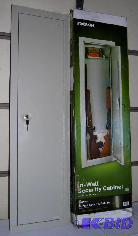Stack On In Wall Gun Cabinet, holds 2 rifles ...