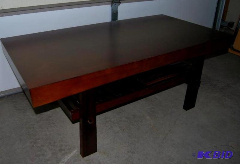 Koreana Coffee Table, solid pine and pine ven...