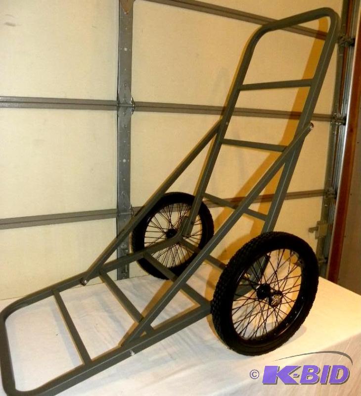 Deer Cart, 16&quot solid rubber spoked wheel...