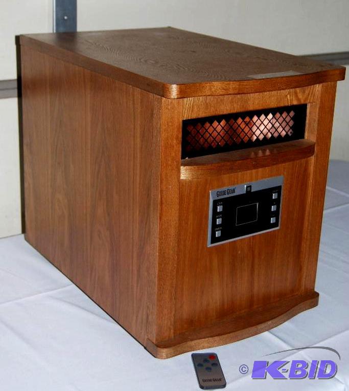 1500W Infrared Heater, all wood cabinet, 6 in...