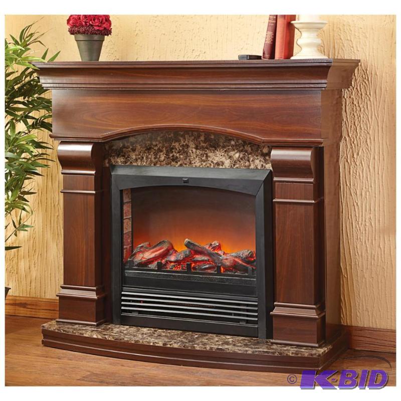 Castle Creek Estate Electric Fireplace, remot...