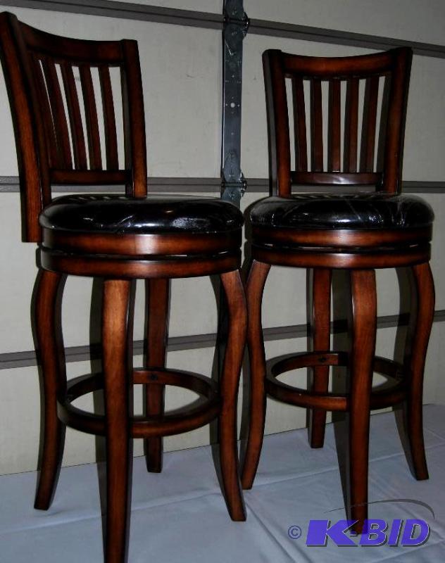 Pair of Castle Creek Swivel Barstools, 29 s...