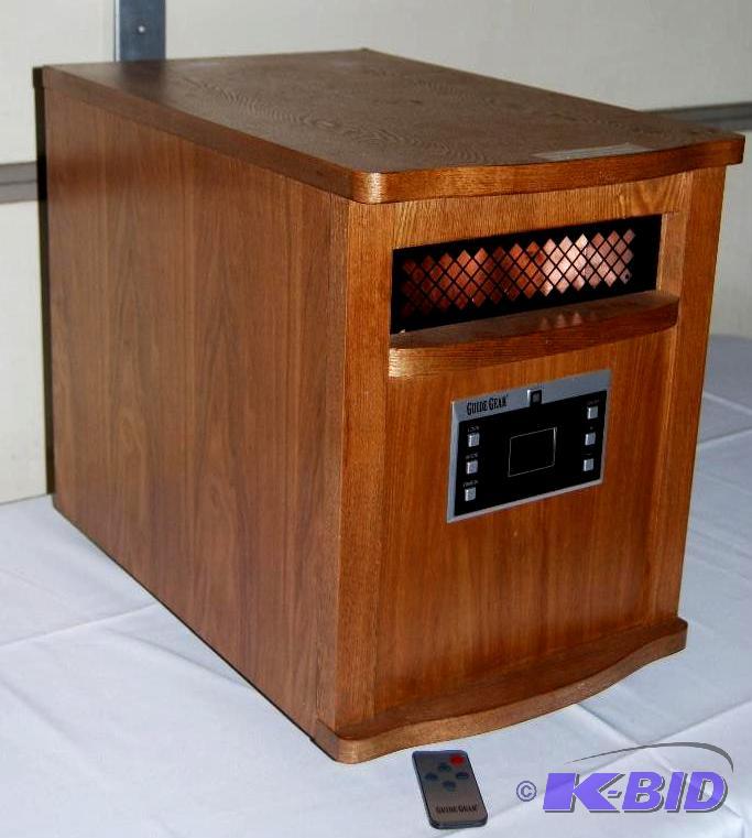 1500W Infrared Heater, all wood cabinet, 6 in...