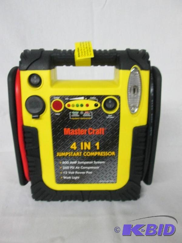 Master Craft 4-in-1 Jumpstart Compressor