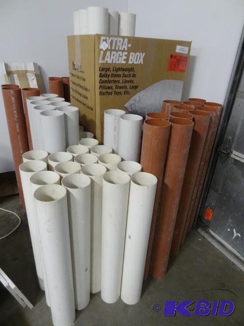 lot 100 image: Large Lot of 4" PVC Sewer Pipe. Lengths ...