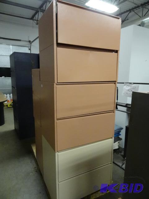 lot 137 image: 30" Metal 2 Drawer Lateral FIles. Qty 3 ...