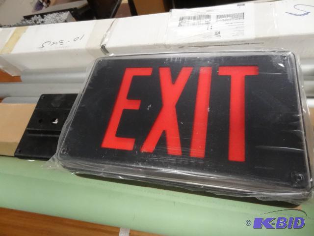 lot 156 image: Heavy Duty Exit Light Sign...
