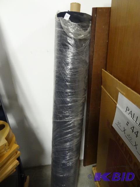 lot 169 image: 60" Roll of Fabric. Navy blue...
