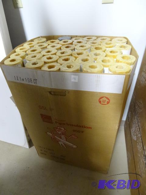 lot 18 image: Box of Pipe Insulation 39 Pieces...
