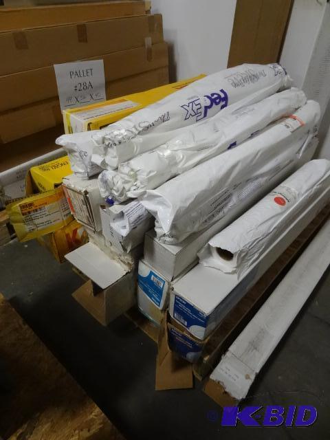lot 195 image: Pallet of Misc large format printing paper. B...