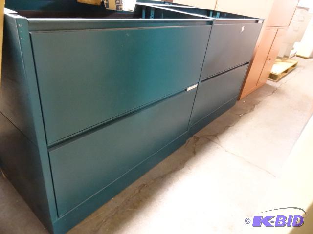 lot 197 image: 4 Metal 36" Lateral Files No Tops...