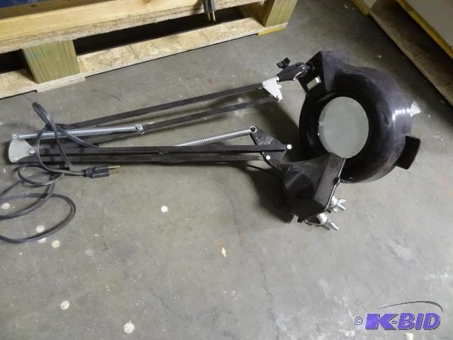 lot 244 image: Desk Mount Magnifying Glass...