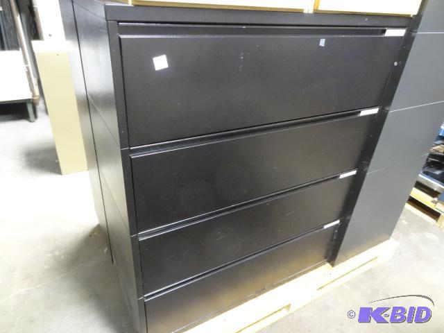 lot 258 image: 42" Metal 4 Drawer Lateral File. Herman ...