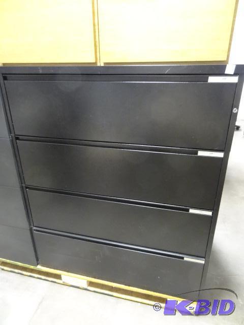 lot 259 image: 42" Metal 4 Drawer Lateral File. Herman ...