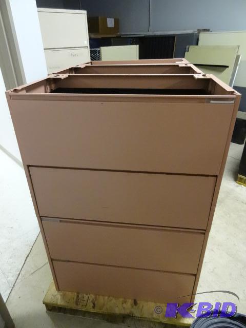 lot 46 image: 2 Drawer Lateral FIle No Top Qty 2 36 X 20 X ...