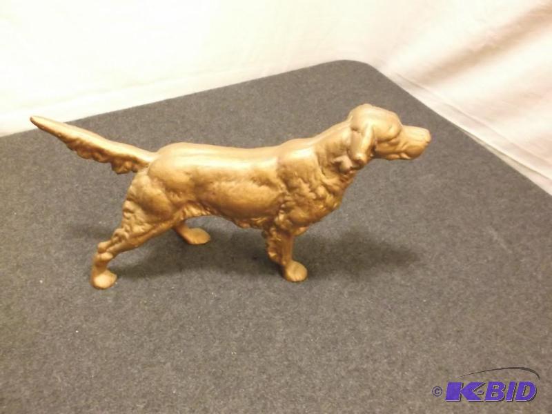 Large heavy cast iron Springer Spaniel door s...