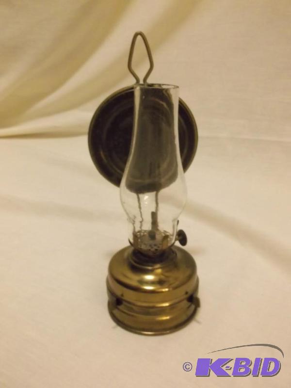 Collectable brass wall mount oil lamp 6 12&q...