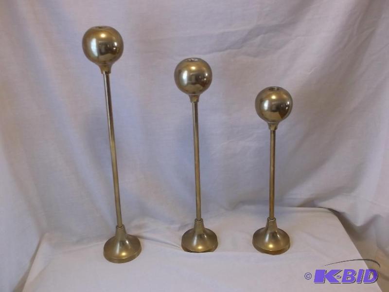 Tall heavy solid brass candle holders the tal...