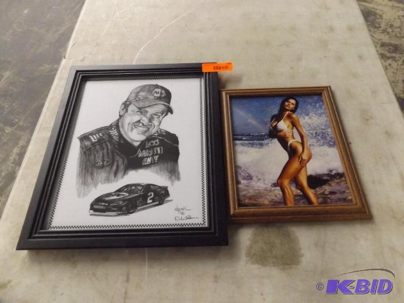 lot 244 image: Framed signed photographs