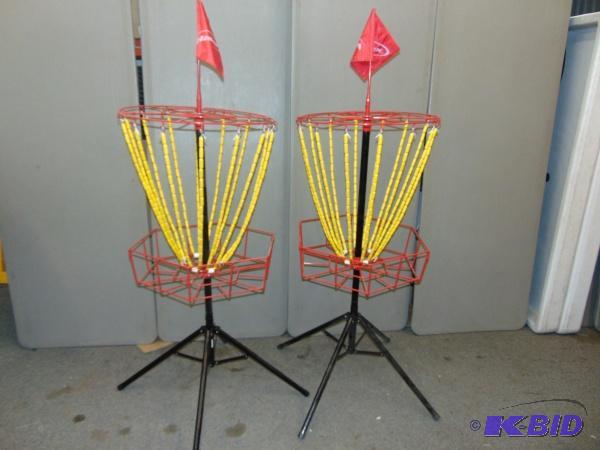 lot 22 image: (2) Disc Golf Targets   Both targets appear t...