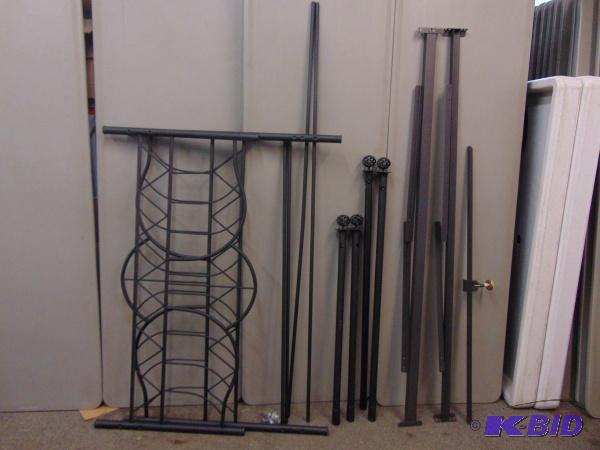 lot 26 image: Queen Canopy Style Bed Frame   Includes headb...