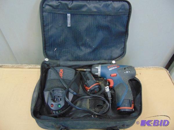 lot 33 image: Bosch Cordless 12 Volt Screw Gun   Includes 2...