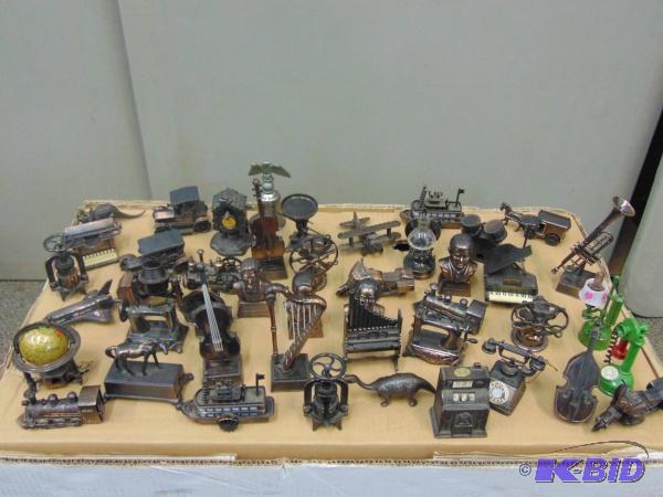 lot 43 image: (44) Collectible Brass Pencil Sharpeners   Ma...