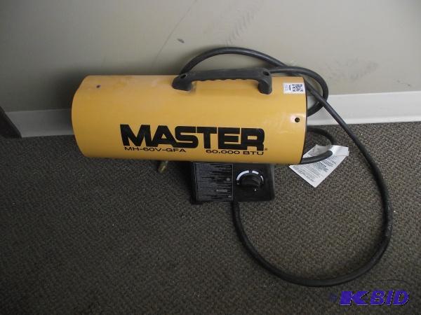 lot 44 image: Master 60,000 BTU Propane Heater   Has a dent...