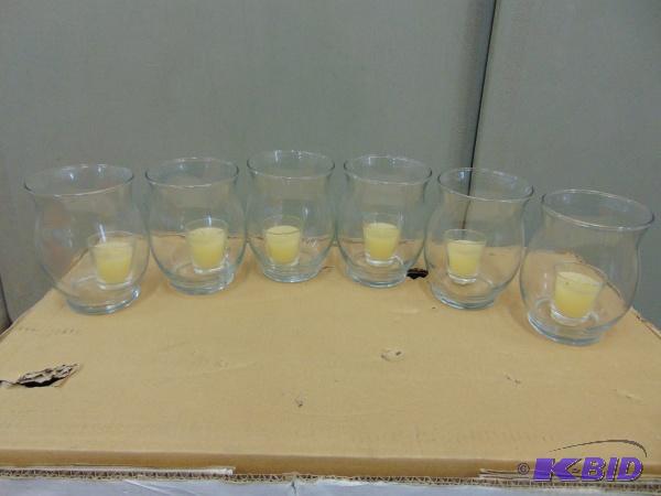 lot 5 image: (6) Vase Style Candle Holders...