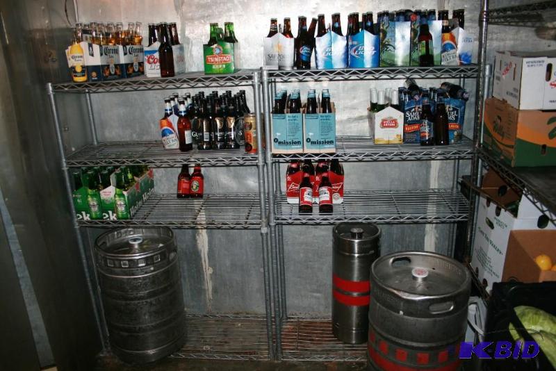lot 11 image: Stainless Steel Metal Shelving