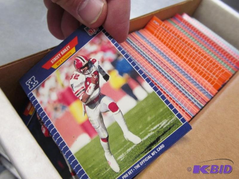 Box of 1989 Pro Set Football Set