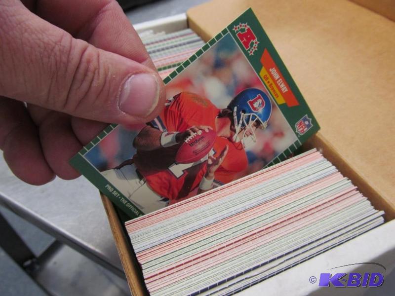 Box of 1989 Pro Set Football Set