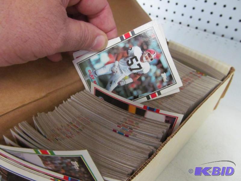 Box of 1989 Topps Football Cards