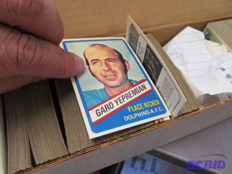 Box of Mostly 1980s and some 1970s NFL Football Cards