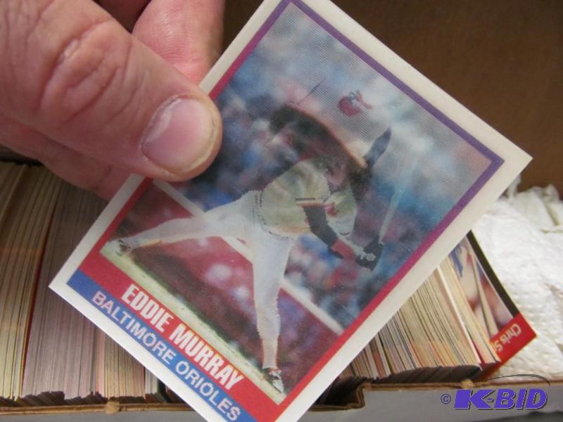 Box of Late 1980s Donruss Baseball Cards