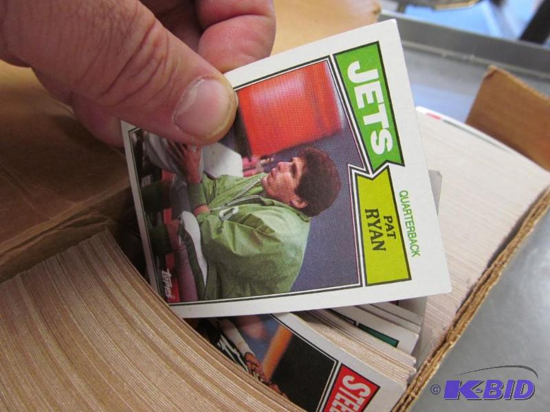 Box of 1987 Topps Football Cards