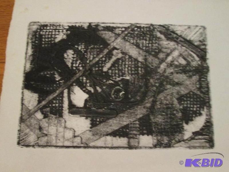 abstract black and white painting 12in x 15in...