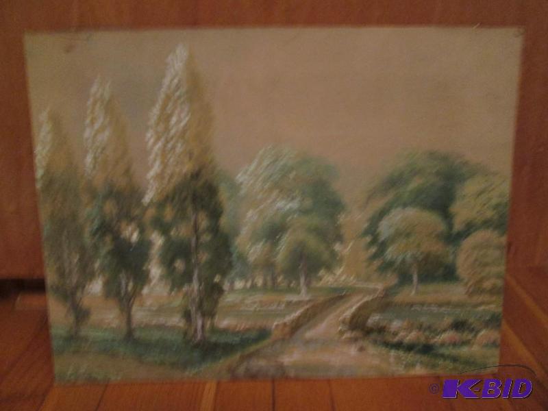 willow tree by river with bridge crossing pat...