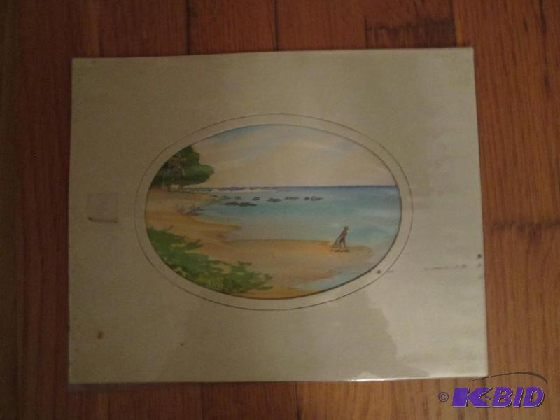 Framed , wrapped in plasic orginal looking wa...