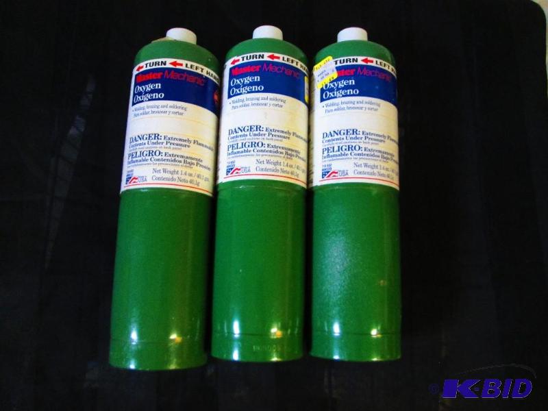 lot of 3 oxygen 1.4 for welding or soldering...