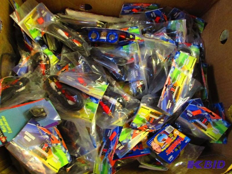banana box full of Advanced Tech Solutions ac...