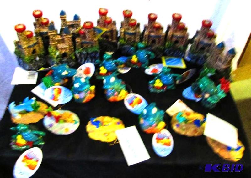 lot of fish aquarium decorations...