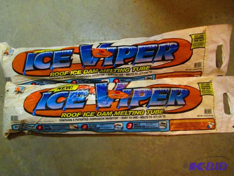 2 tubes of Ice Viper roof melt....throw it on...