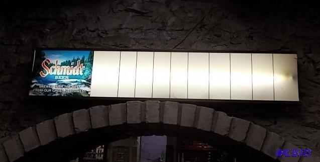 Lighted Schmidt Beer Sign