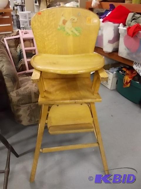 Wood High Chair